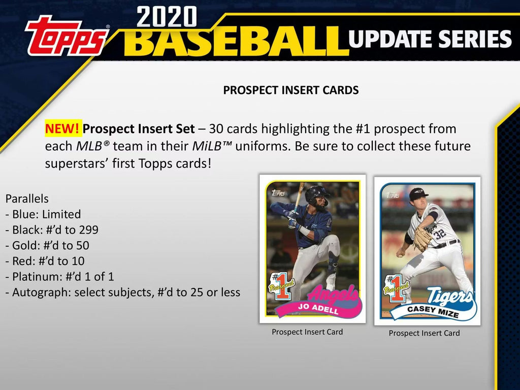 2020 MLB Topps Update Series Baseball Hobby Jumbo Box