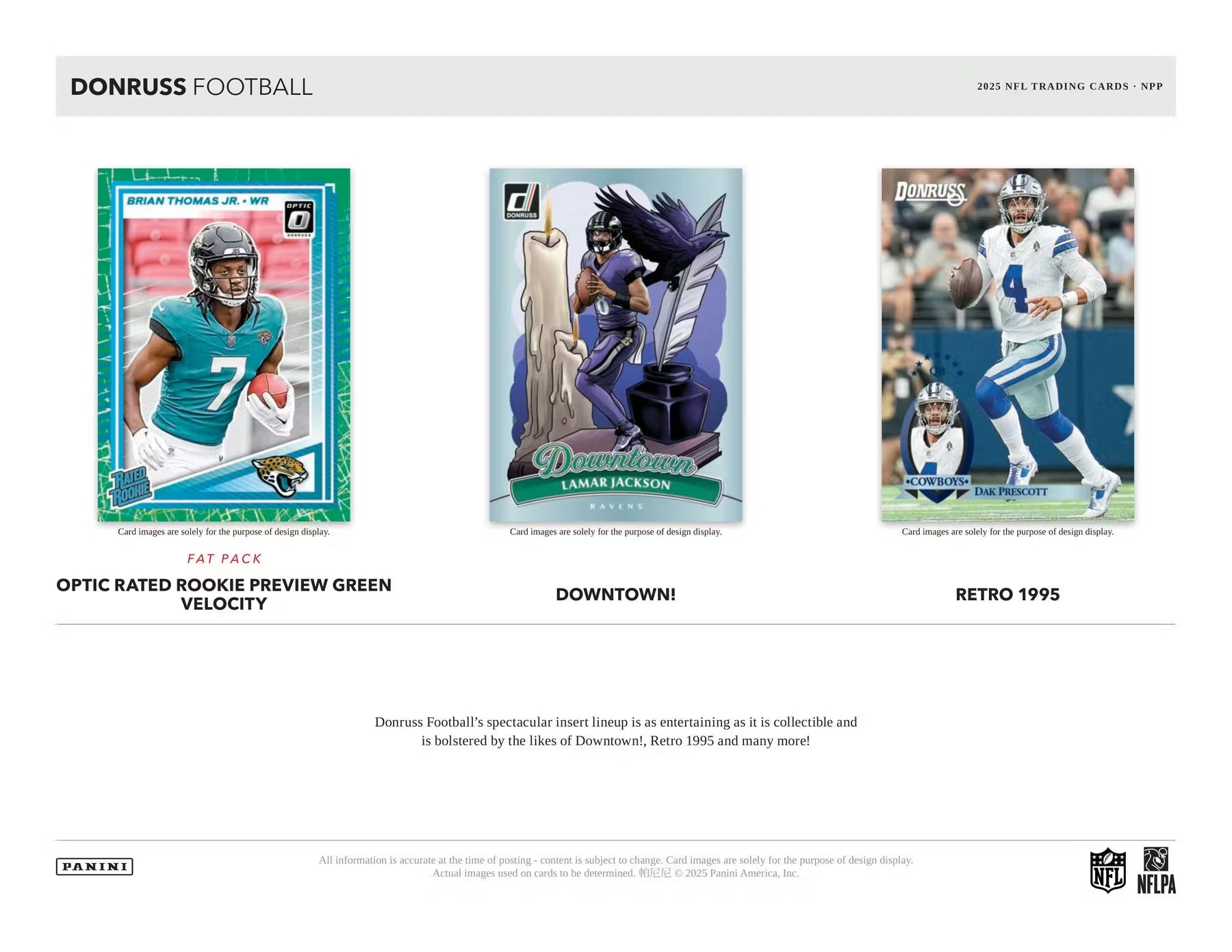 2025 NFL Donruss Football Mega Box