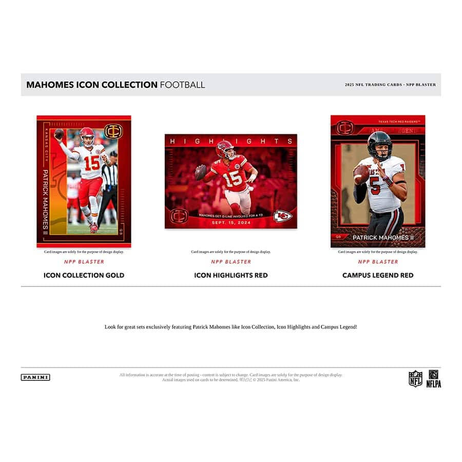 2025 Panini NFL Authentically Mahomes Icon Collection Blaster Box