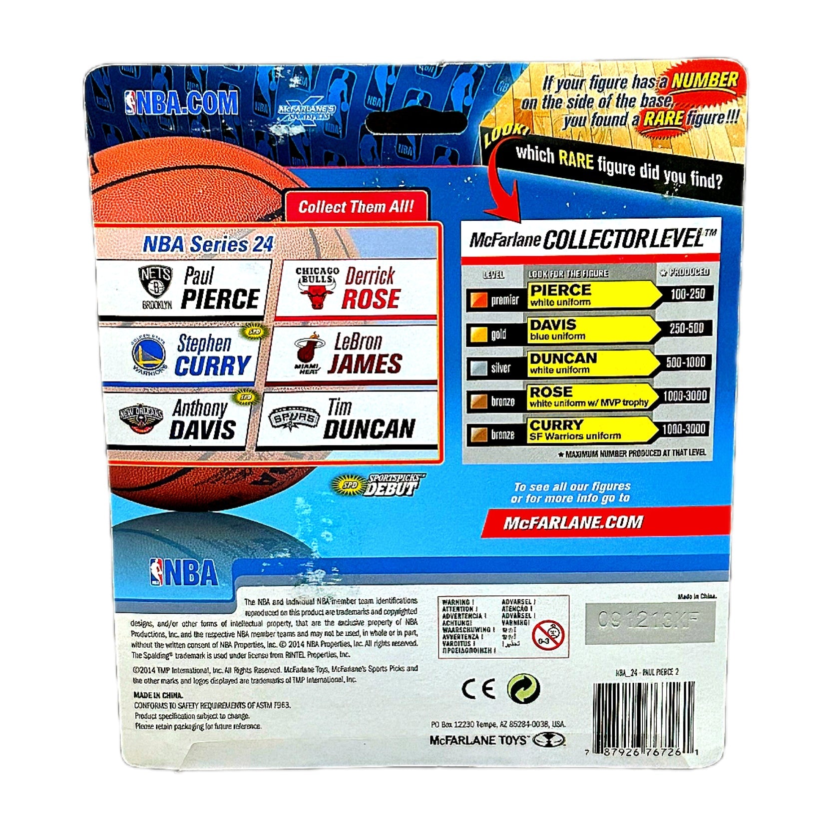McFarlane Toys NBA Sports Picks Series 24 Brooklyn Nets Paul Pierce Figure