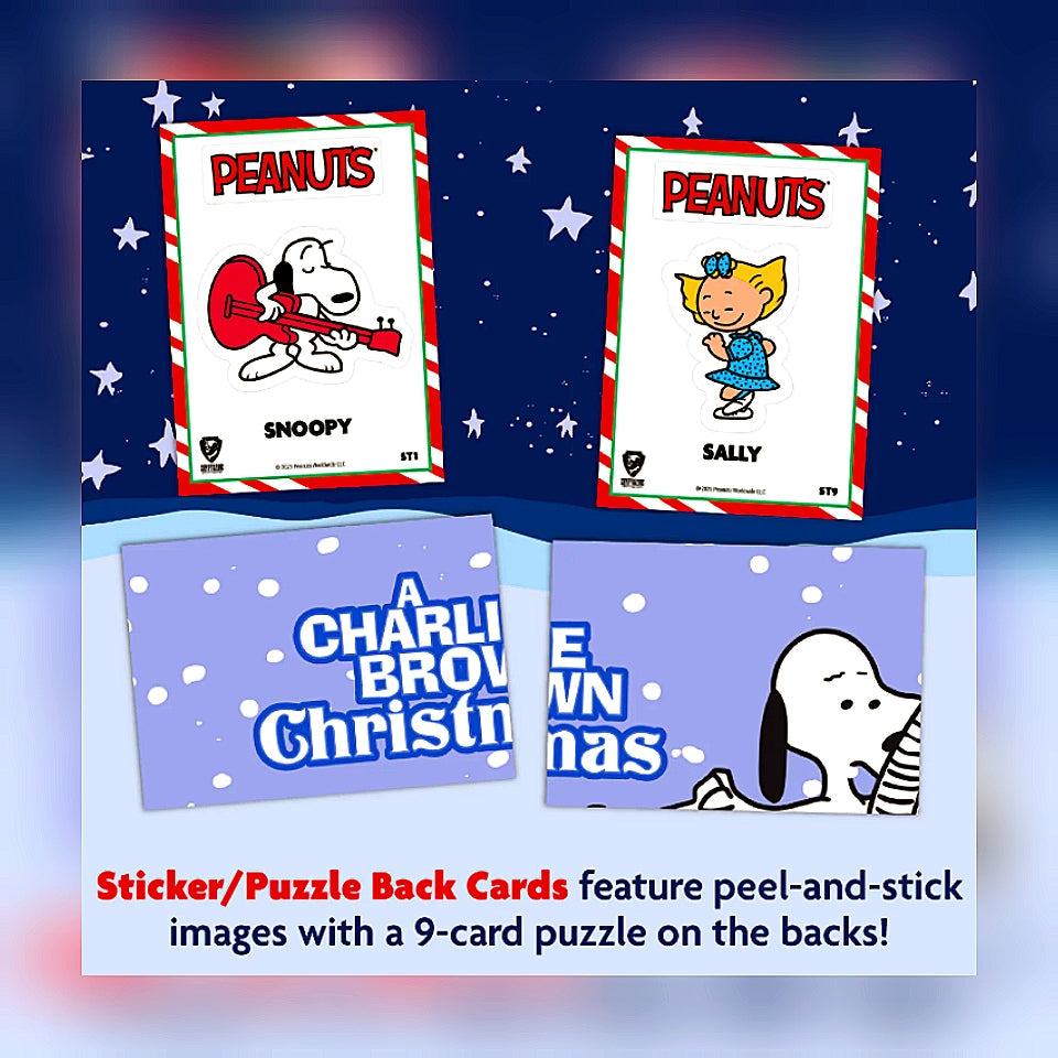 2025 Cryptozoic Peanuts Playpaks: A Charlie Brown Christmas 24 Pack Gravity Feed Box